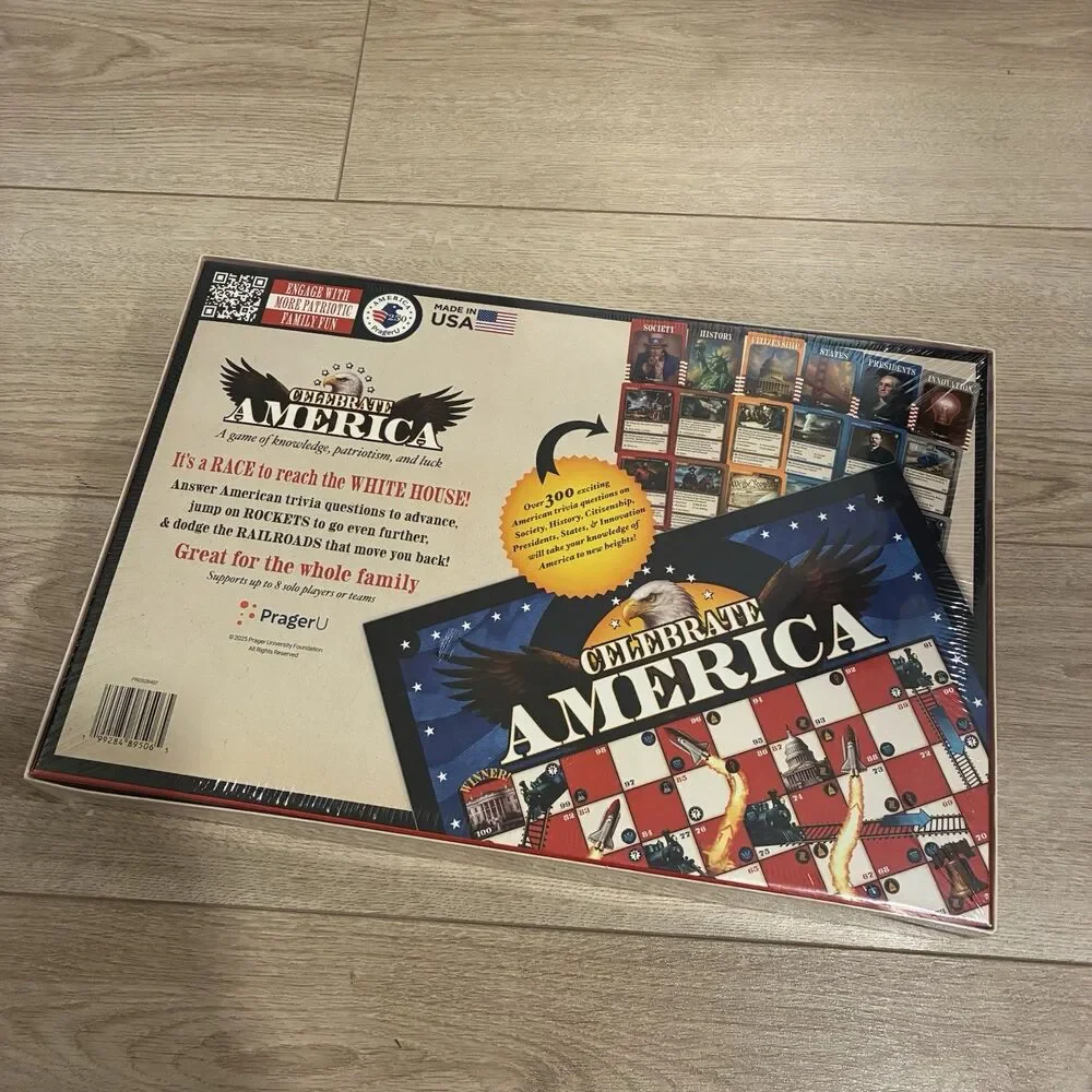 PragerU: Celebrate America - Race to the White House Board Game USA Trivia